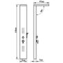 Shower Panel System Stainless Steel Square Image 8