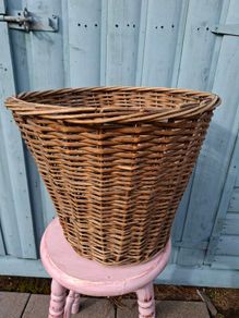 Vintage Wicker Waste Basket