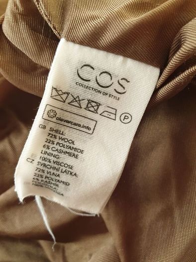 Cos Cashmere/wool Blend Dress Size Uk 10
