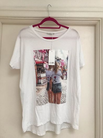 White T - with print - Brand New with Tags