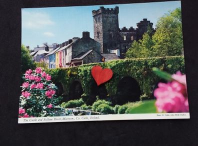 Ireland Postcard : The Castle and Sullane River , Macroom , Co. Cork