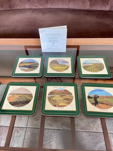 Six Irish Golfing Greats Pimpernel Irish Heritage Collection Coasters