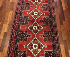 Exclusive Vintage Persian Senneh Runner 305 x 93 cm (10.0 x 3.1 ft)