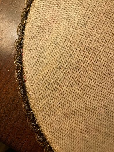 Vintage tapestry plate rest