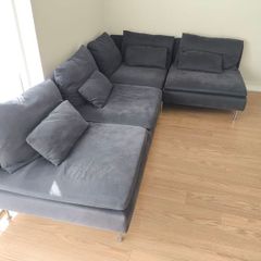 IKEA SODERHAMN Modular Corner Sofa - Dark Grey