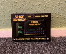 Space Invaders Wallet and Cufflinks Set