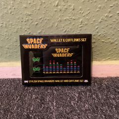 Space Invaders Wallet and Cufflinks Set