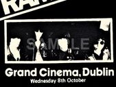 Ramones Grand Cinema Dublin 1980 Concert Poster Reproduction