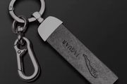 Metal Leather Keychain Key Ring For Jaguar. Free Postage!