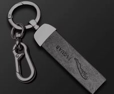 Metal Leather Keychain Key Ring For Jaguar. Free Postage!