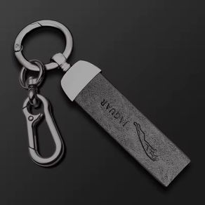 Metal Leather Keychain Key Ring For Jaguar. Free Postage!