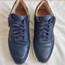 Clarks tivoli zip Size 6 eu 39.5 Navy leather in excellent condition Image 3