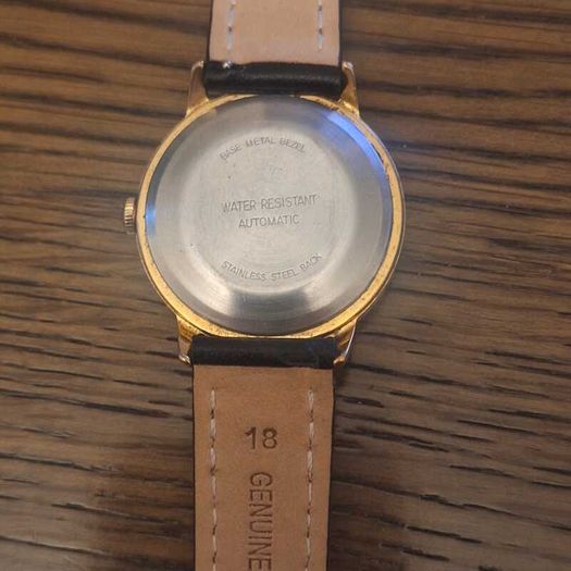 Timex Vintage Automatic Mens Gold Tone Date Wristwatch