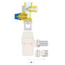 Caleffi 526142 Safety Unit for Boiler 1/2'' with Interception, Control Check Valve, Grey and Blue Image 4