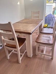 Dining table and chairs