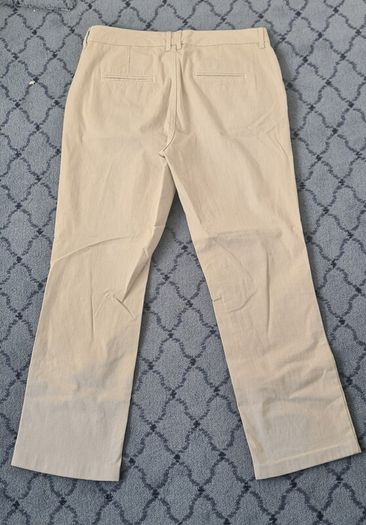 Cream and White Stripped Straight Leg Jeans from Per Una size 12