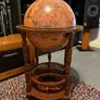 GLOBE BAR with Bohemia Crystal glassware / like NEW Image 2