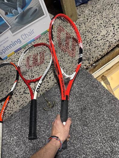 tennis rackets