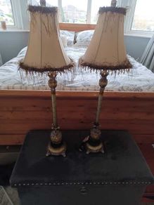 Pair of Matching Lamps 33 inch /84 cm high