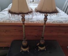 Pair of Matching Lamps 33 inch /84 cm high