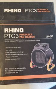 Portable fan heater
