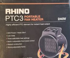 Portable fan heater