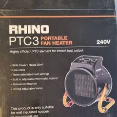 Portable fan heater