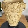 Heavy Carved Oriental Vases Image 10