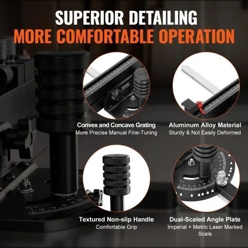 Precision Miter Gauge, Standard Slot 19 x 9.5 mm, Aluminum Alloy Table Saw Miter Gauge with 61 cm Grating 15 Angle Stops Adjustable Spring