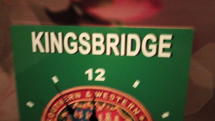 Kingsbridge station novelty clock Irish railway novelty item