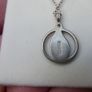Vintage Sterling Silver 925 Red Teardrop Pendant and Chain 3g Image 6