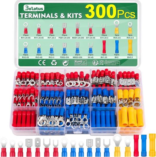 300Pcs Electrical Crimp Connectors