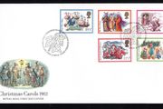 1982 Great Britain Christmas Carols Commoeariave Stamps Royal Mail Addressed First Day Cover (FDC)