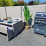 Outdoor Extending Dining Set - Grey Rattan Image 6
