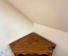 Solid Wood Corner TV Cabinet