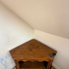 Solid Wood Corner TV Cabinet