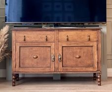 Antique oak sideboard / TV stand