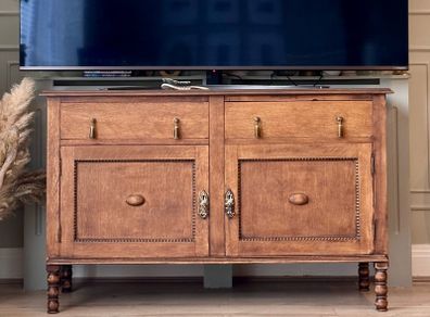 Antique oak sideboard / TV stand