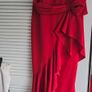 Red Occassion dress and hat Image 5