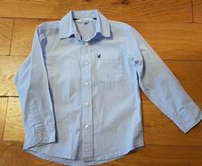Age 4-5 Blue Pinstripe Shirt