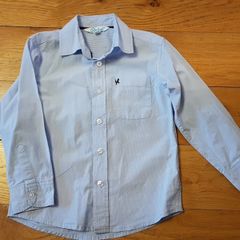 Age 4-5 Blue Pinstripe Shirt