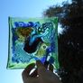 Coloured glass dish, Home decor, Glass dish, Trinket holder, Ornamnents.Gift Image 4