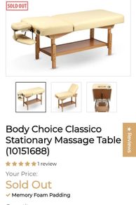 Fabulous stationary Massage table