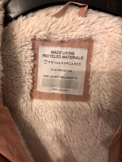 Girls Pink Coat (11-12yrs)
