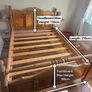 Antique Pine Bed Frame Image 6