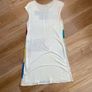 Oasis Colourful 100% Silk Panelled Dress Size Medium Image 3