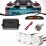 New Car Parking Sensor 4 Kit Rear Reverse Sensors Alarm Backup Radar System LED Display Warning in Black / White / Blue / Silver/Red Image 7