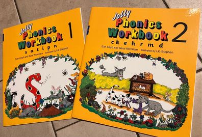 Jolly Phonics workbooks 1 & 2
