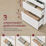 White Bookcase with Drawers Tall Storage Cabinet 180cm Display Shelf Unit Image 4