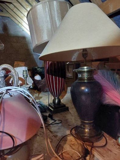 old vintage lamps from the 70s and 80s